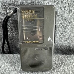 Realistic Micro-14‎ Microcassette Voice Recorder 14-1175  works,